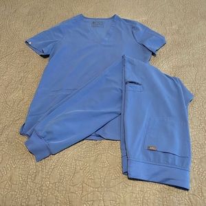 Ceil Blue Figs Scrub Pants